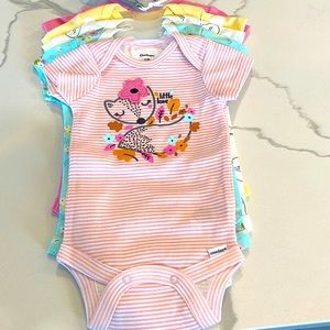 Girls 5 piece onesie set